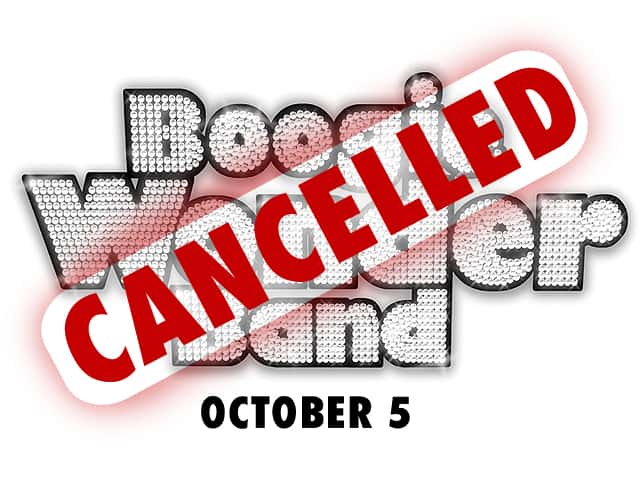 Boogie Wonder Band Concert Cancelled!